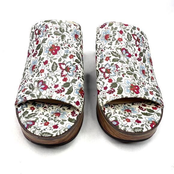Life Stride Paradise Sandal Floral Platform Clogs 7 - Picture 4 of 9